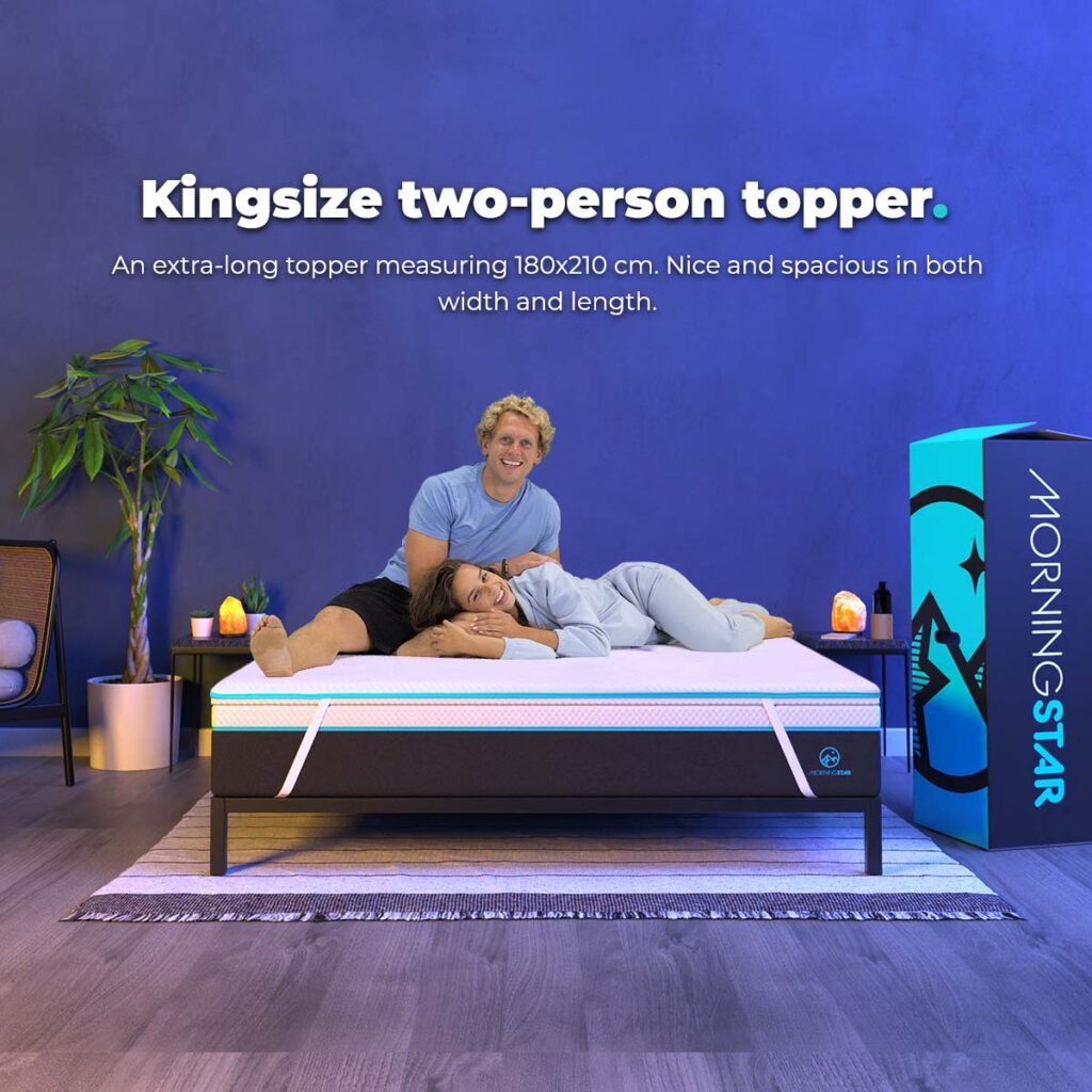 Morningstar Sleeps - Topper - 180x210 cm - Kingsize two person topper