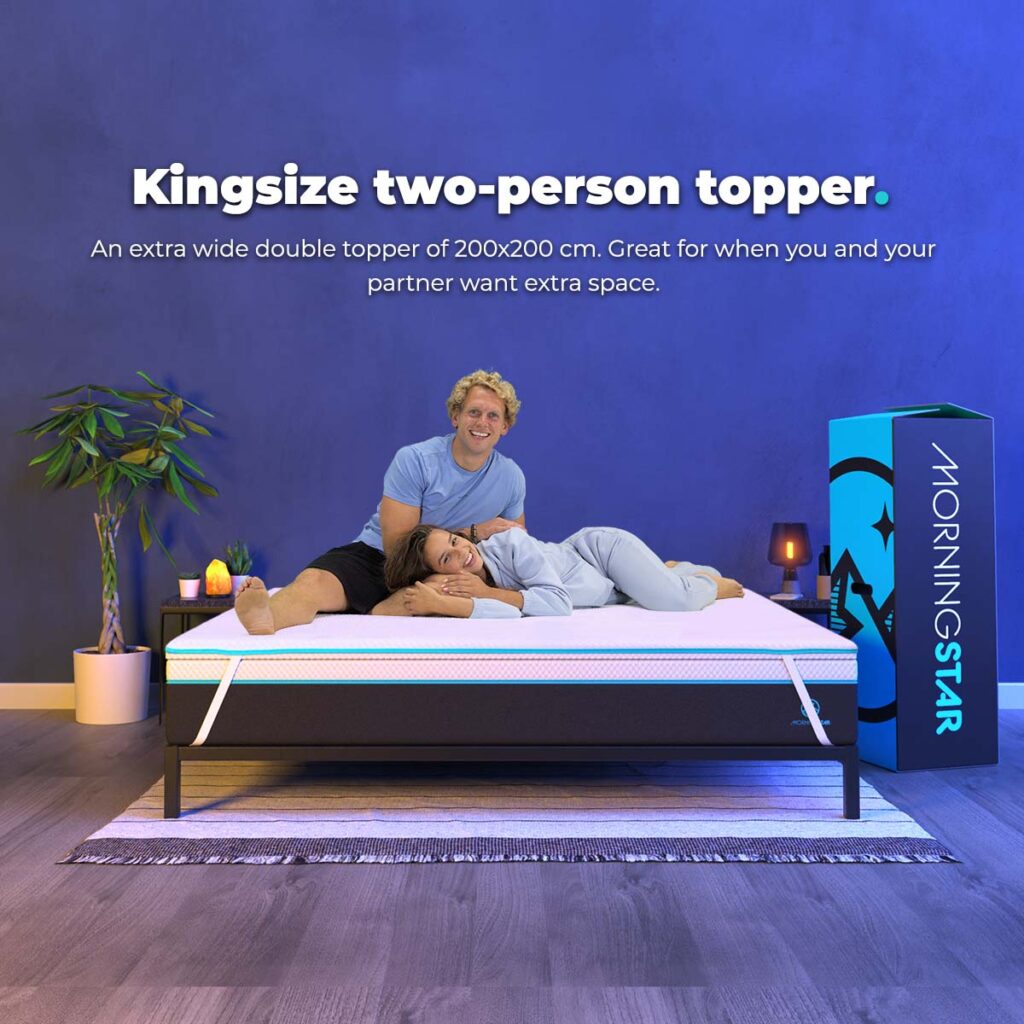 Morningstar Sleeps - Topper - 200x200 cm - Kingsize two person topper