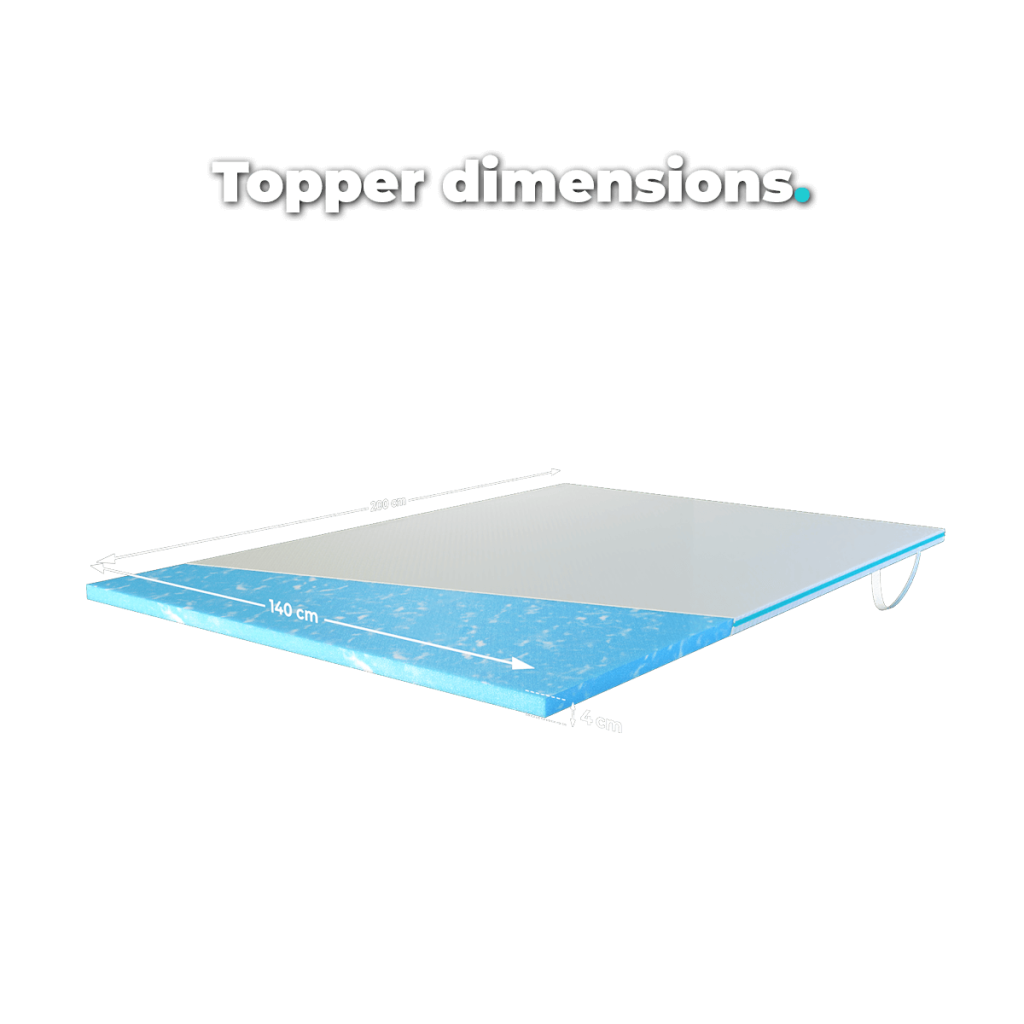 Topper dimensions - 140x200 cm