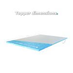 Topper dimensions - 140x200 cm
