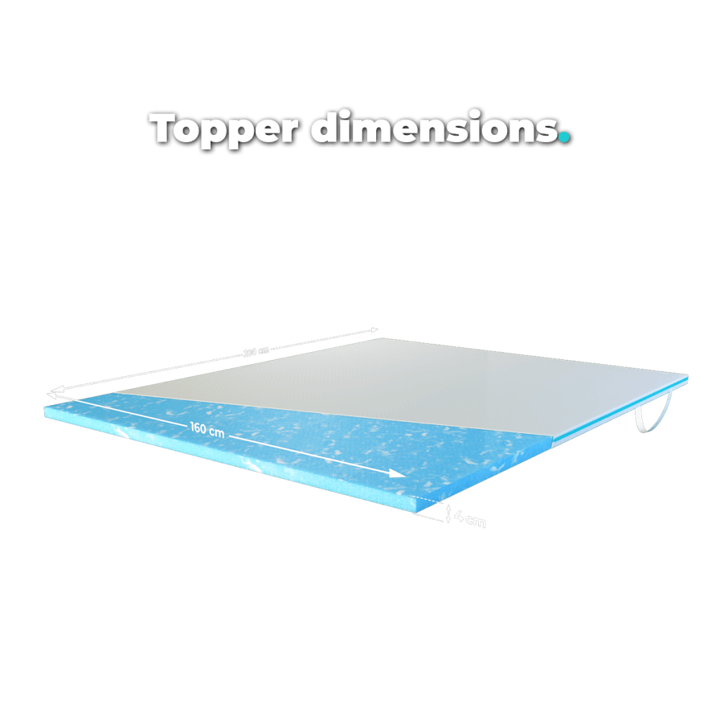Topper dimensions - 160x200 cm