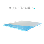 Topper dimensions - 160x200 cm