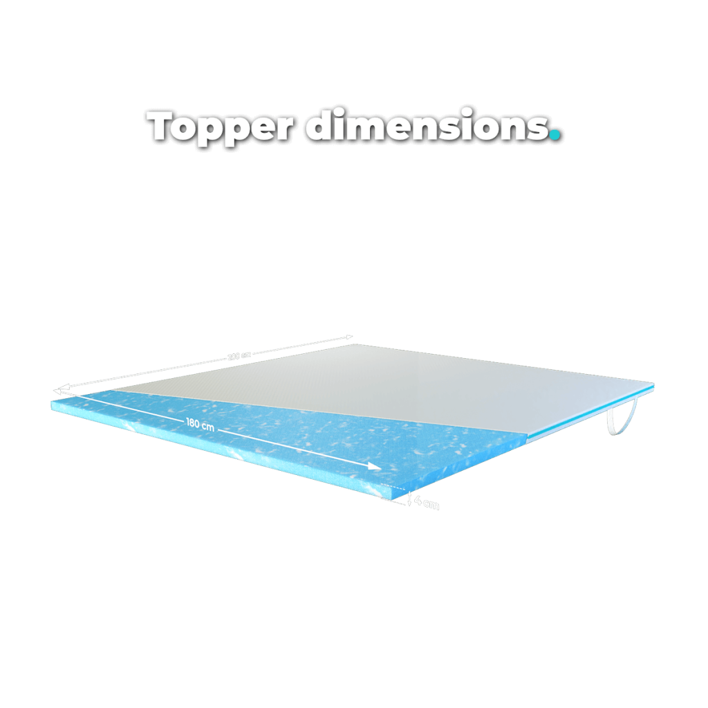 Topper dimensions - 180x200 cm