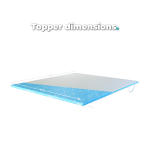 Topper dimensions - 180x200 cm