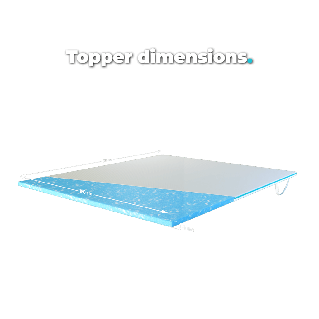 Topper dimensions - 180x210 cm