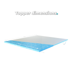 Topper dimensions - 180x210 cm