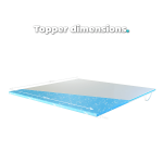 Topper dimensions - 200x200 cm