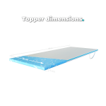 Topper dimensions - 80x200 cm