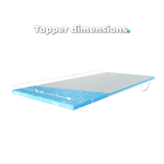 Topper dimensions - 90x200 cm