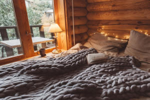 sleeping in bedroom during winter