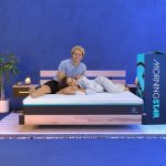 wooden bed + people